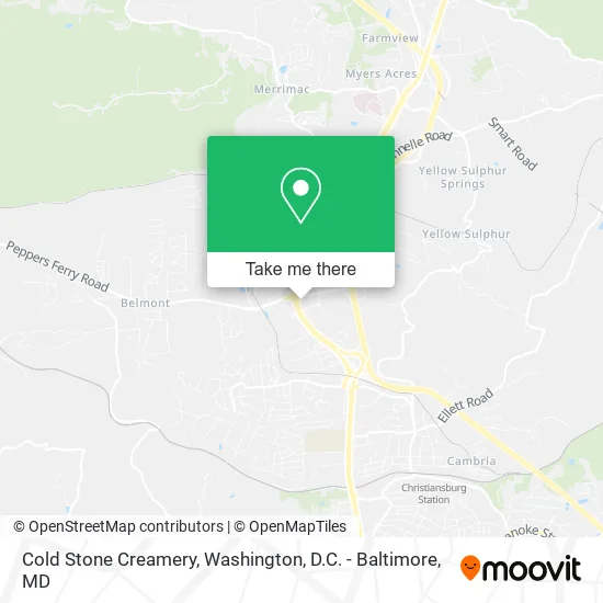 Cold Stone Creamery map