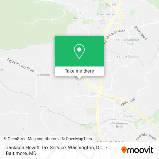 Jackson Hewitt Tax Service map