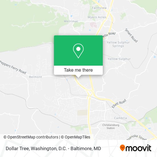 Mapa de Dollar Tree