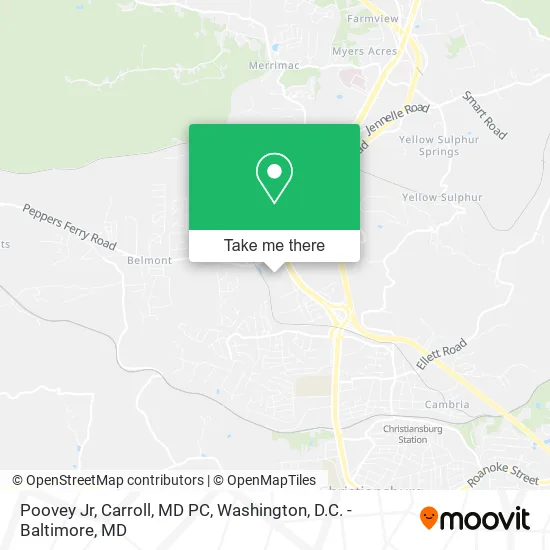 Poovey Jr, Carroll, MD PC map