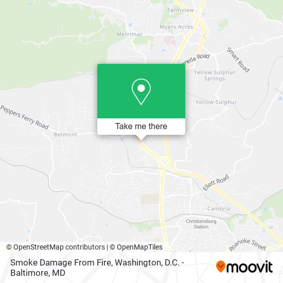 Mapa de Smoke Damage From Fire