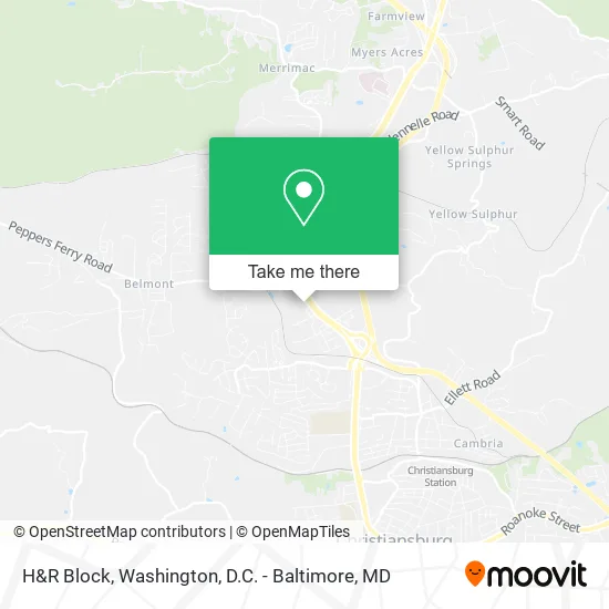 H&R Block map