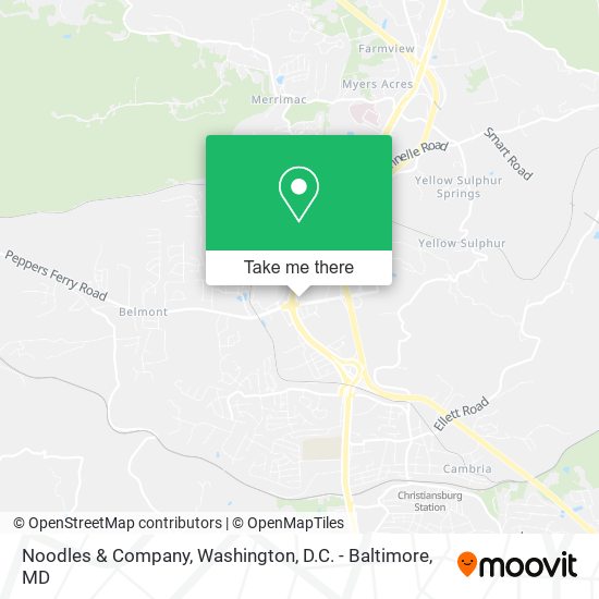 Mapa de Noodles & Company