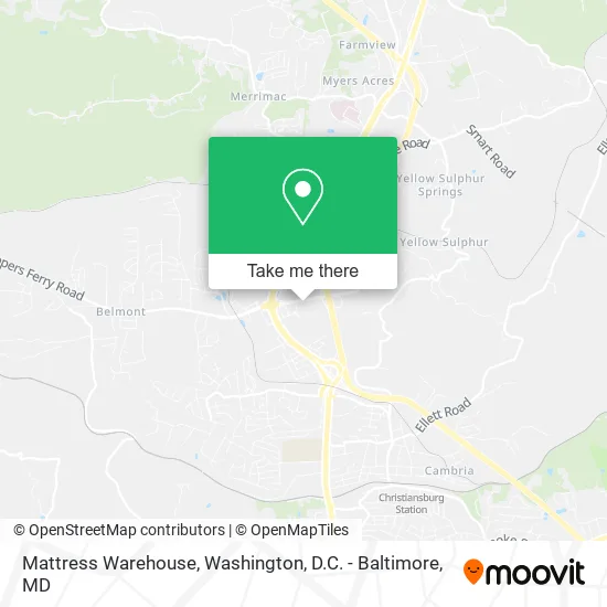 Mattress Warehouse map