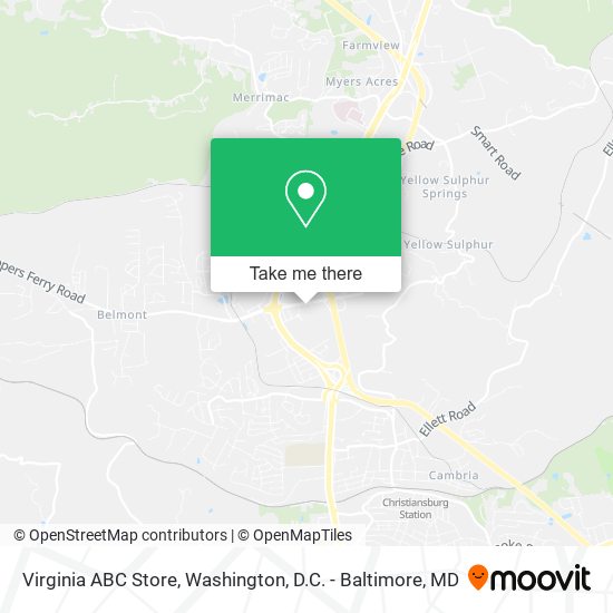 Virginia ABC Store map