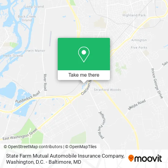 State Farm Mutual Automobile Insurance Company map