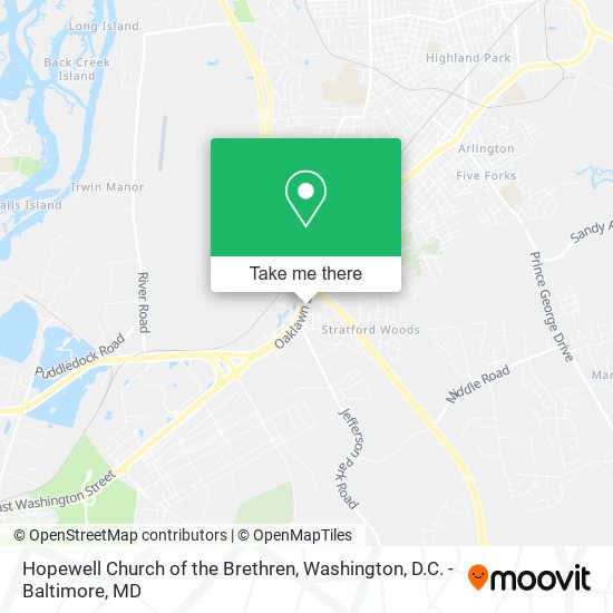 Hopewell Church of the Brethren map