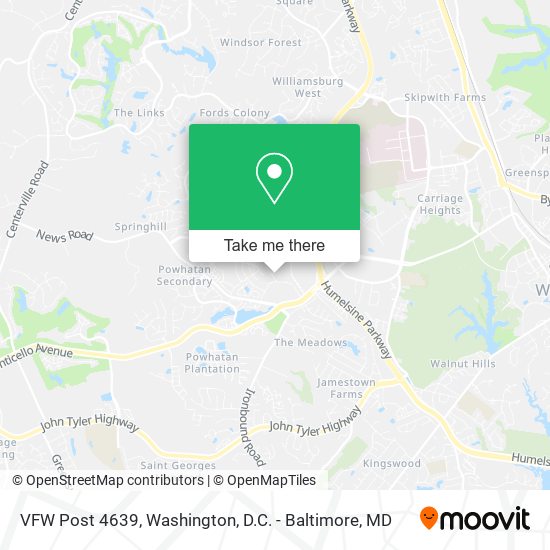 Mapa de VFW Post 4639