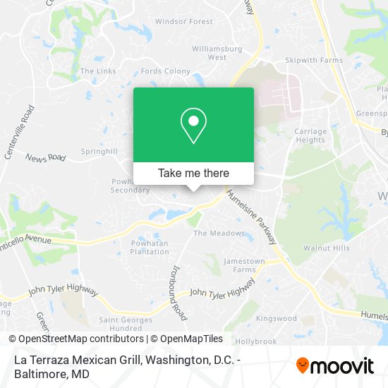 La Terraza Mexican Grill map