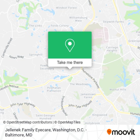 Jellenek Family Eyecare map