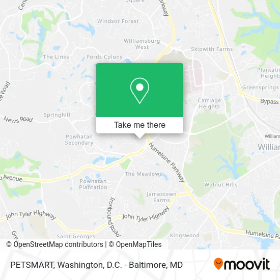 PETSMART map