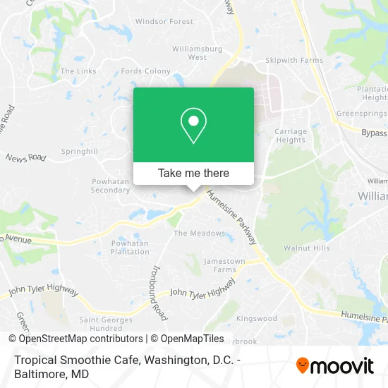 Tropical Smoothie Cafe map