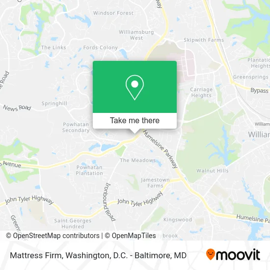 Mattress Firm map