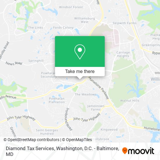 Diamond Tax Services map