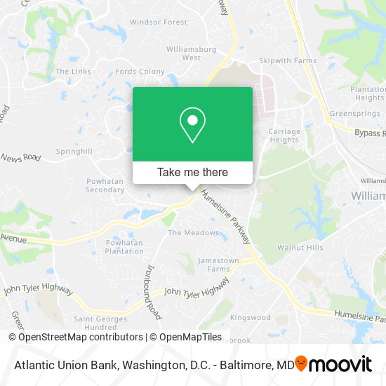 Mapa de Atlantic Union Bank