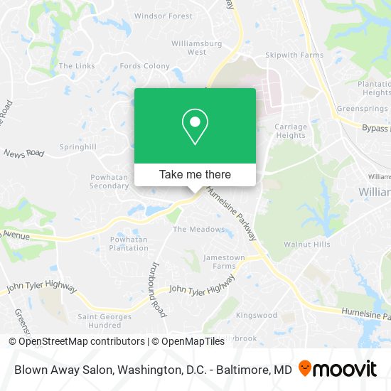 Blown Away Salon map