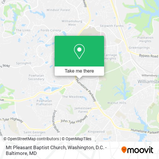 Mapa de Mt Pleasant Baptist Church
