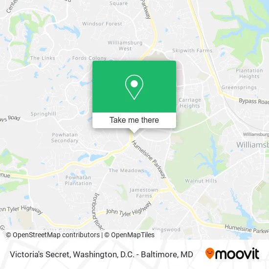 Victoria's Secret map