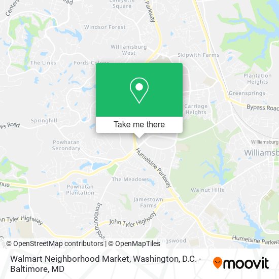 Mapa de Walmart Neighborhood Market