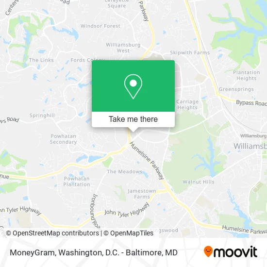 MoneyGram map