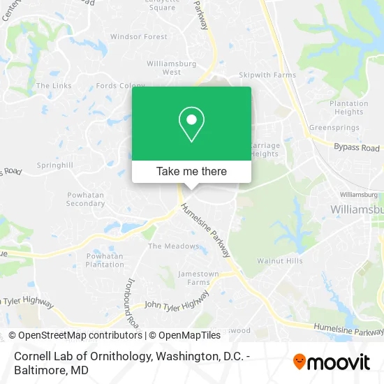 Cornell Lab of Ornithology map