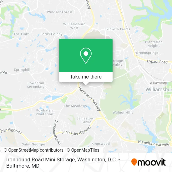 Ironbound Road Mini Storage map