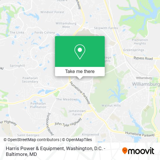Mapa de Harris Power & Equipment