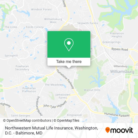 Mapa de Northwestern Mutual Life Insurance