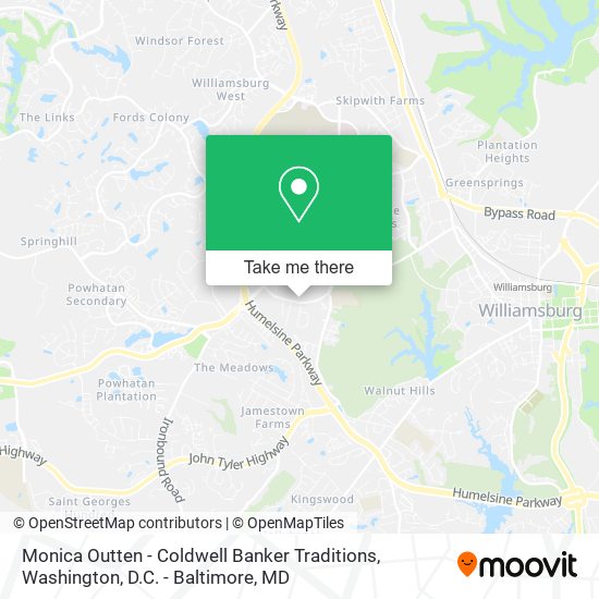 Monica Outten - Coldwell Banker Traditions map