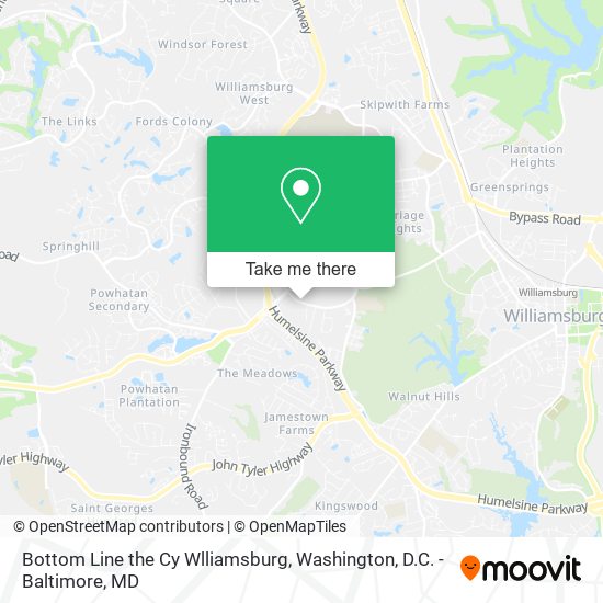 Bottom Line the Cy Wlliamsburg map