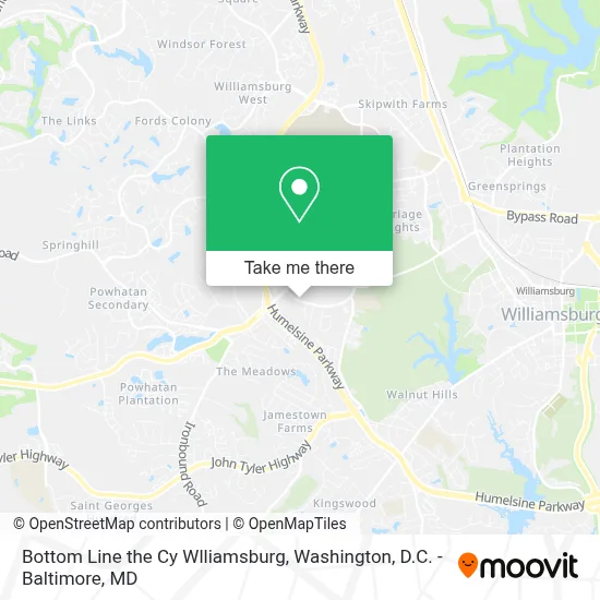 Bottom Line the Cy Wlliamsburg map