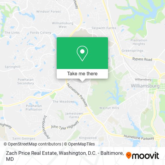 Zach Price Real Estate map