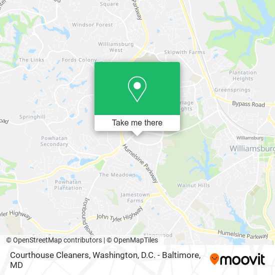 Courthouse Cleaners map