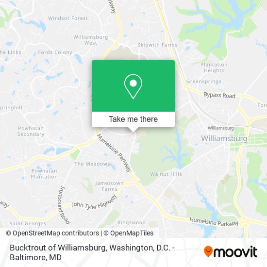 Mapa de Bucktrout of Williamsburg