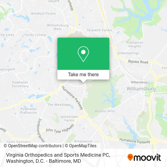 Virginia Orthopedics and Sports Medicine PC map