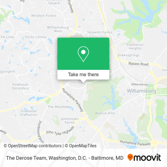 The Derose Team map