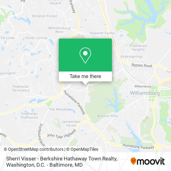 Sherri Visser - Berkshire Hathaway Town Realty map