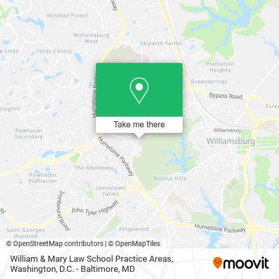 William & Mary Law School Practice Areas map