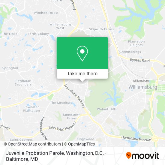 Mapa de Juvenile Probation Parole