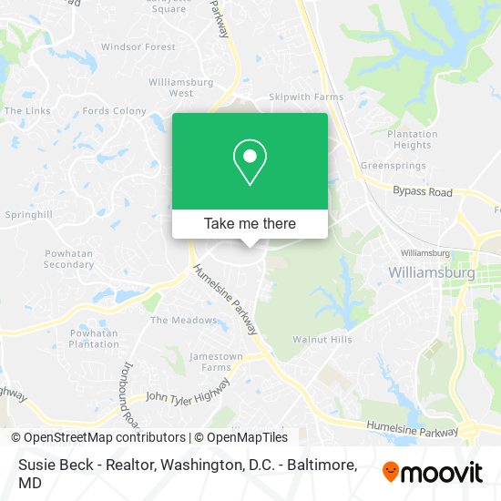 Susie Beck - Realtor map