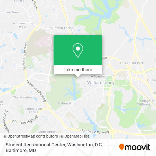 Mapa de Student Recreational Center