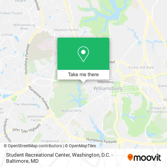 Student Recreational Center map