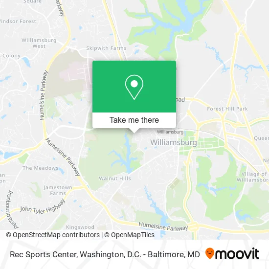 Rec Sports Center map