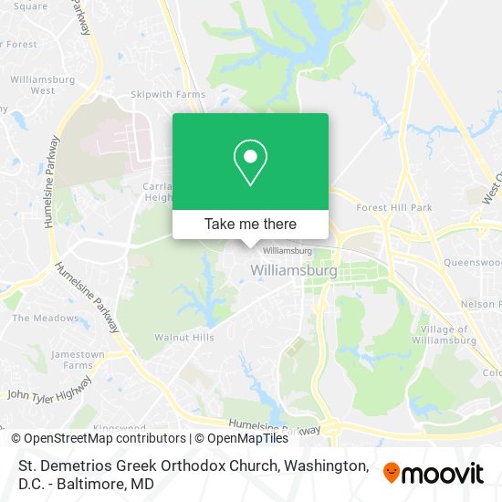 Mapa de St. Demetrios Greek Orthodox Church