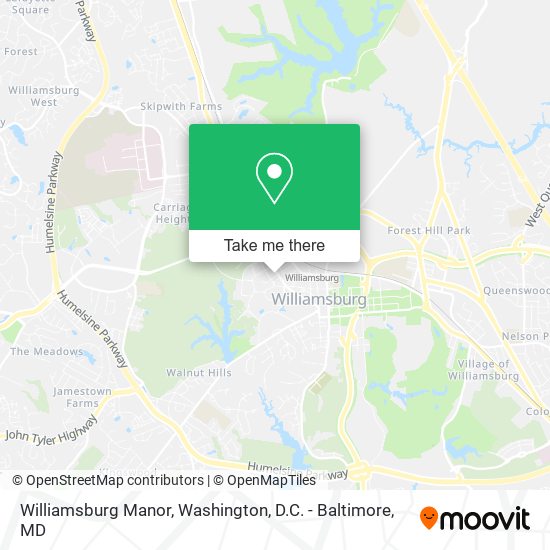 Williamsburg Manor map