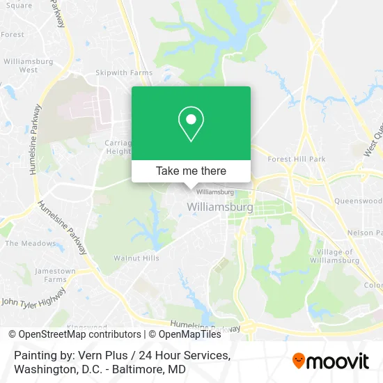 Painting by: Vern Plus / 24 Hour Services map