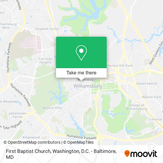 Mapa de First Baptist Church