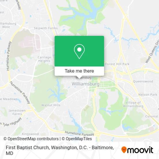 First Baptist Church map