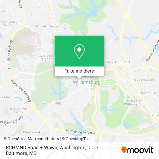 RCHMND Road + Wawa map