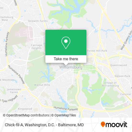 Chick-fil-A map